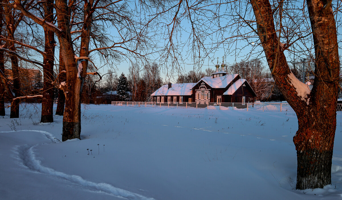 Зимний вечер в Кимрах. - Людмила Гулина