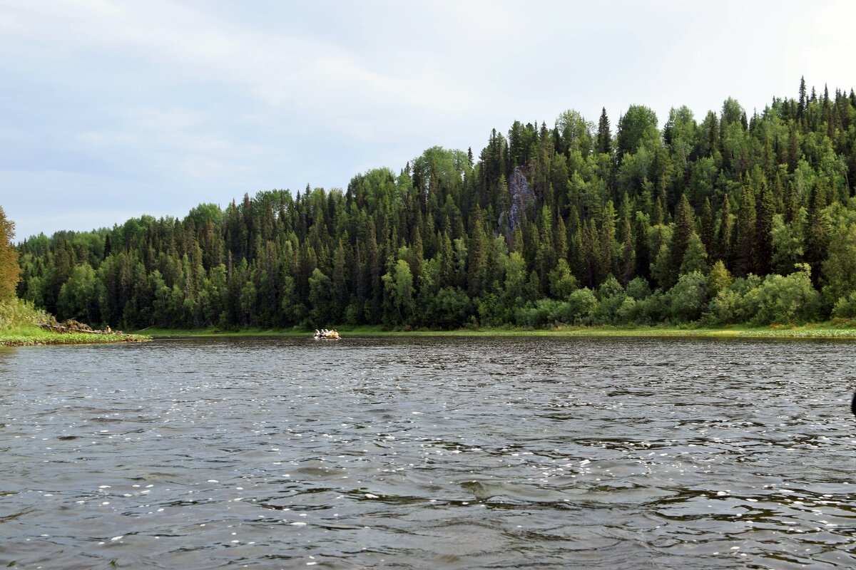 Катамаран на реке. - ВикТор Быстров