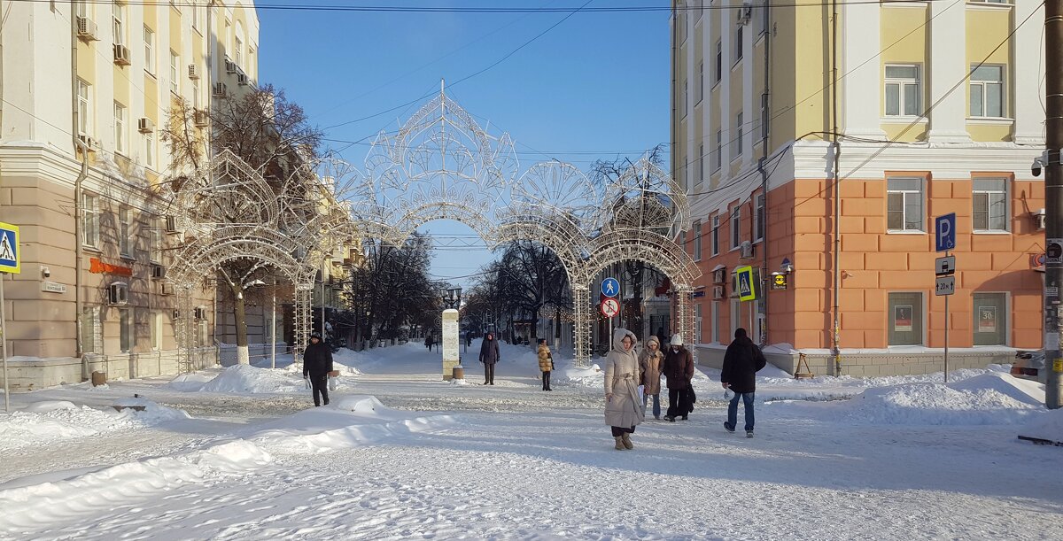 Новогодняя арка на ул.Почтовой - Galina Solovova