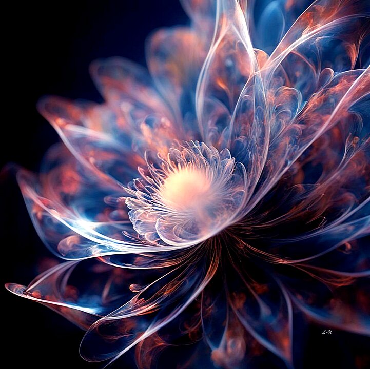 фрактальные цветы ии. - Mila 