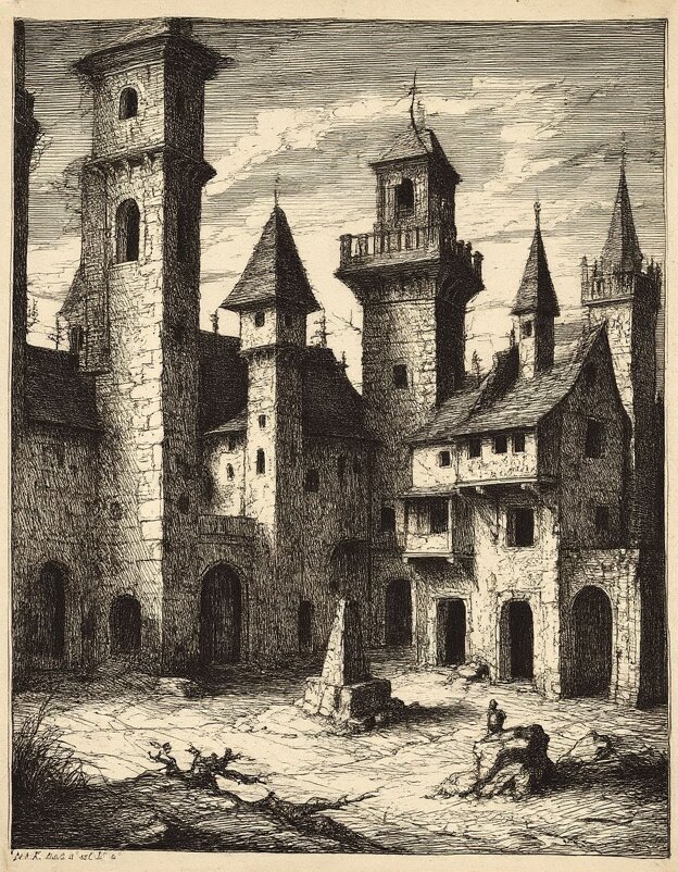 Странный алтарь во дворе замка - Георгий Пичугин