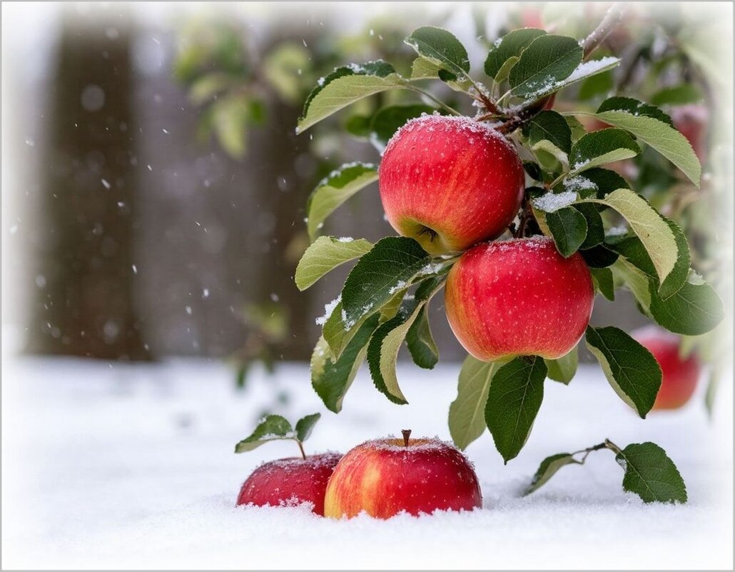 Яблочки в снегу ... - Валентина Надсон