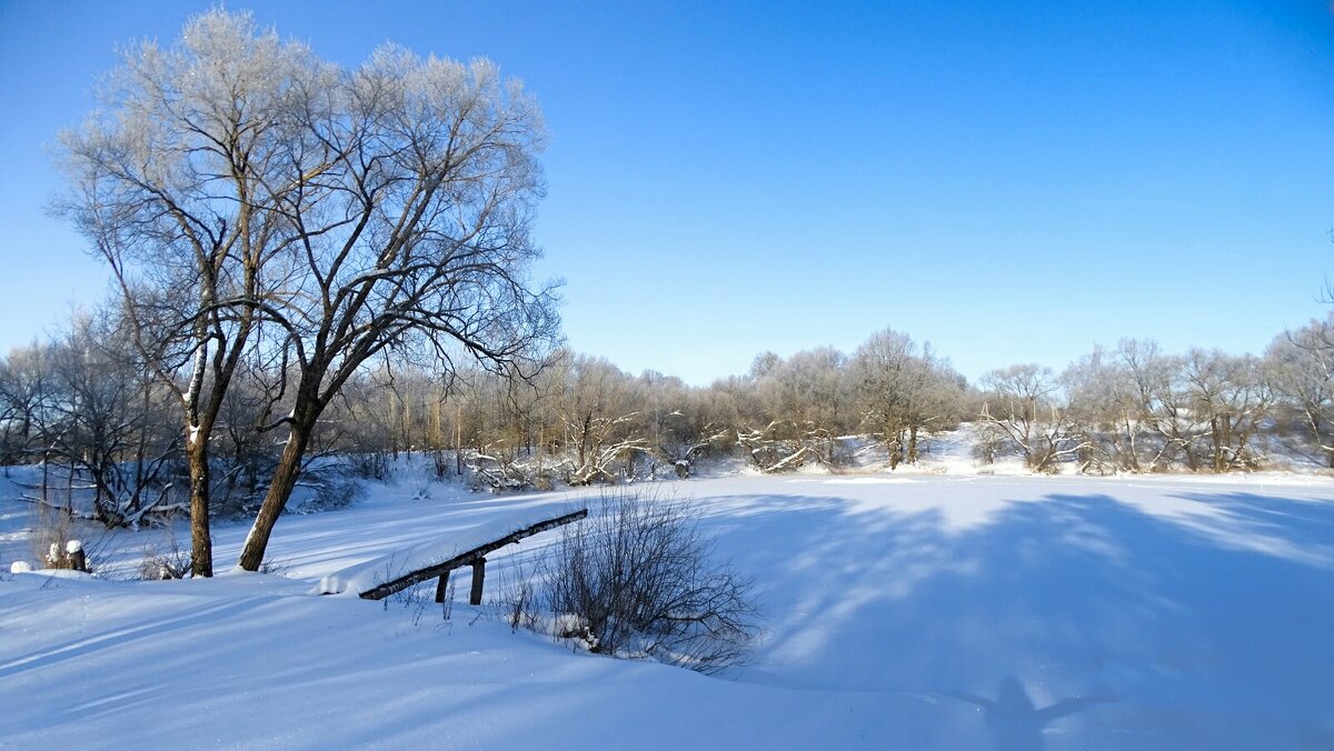 Зимний пейзаж. - Милешкин Владимир Алексеевич 