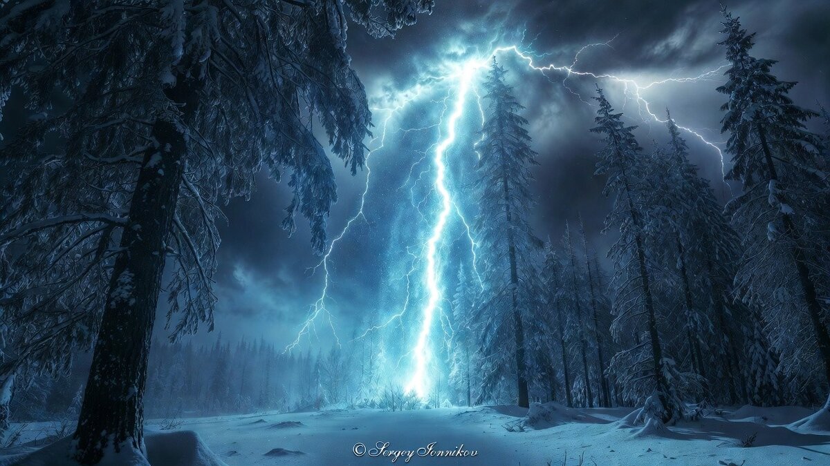 Застывшая молния в лесу - Сергей Ионников