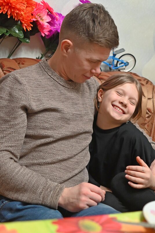 Папа с дочкой. - ВикТор Быстров