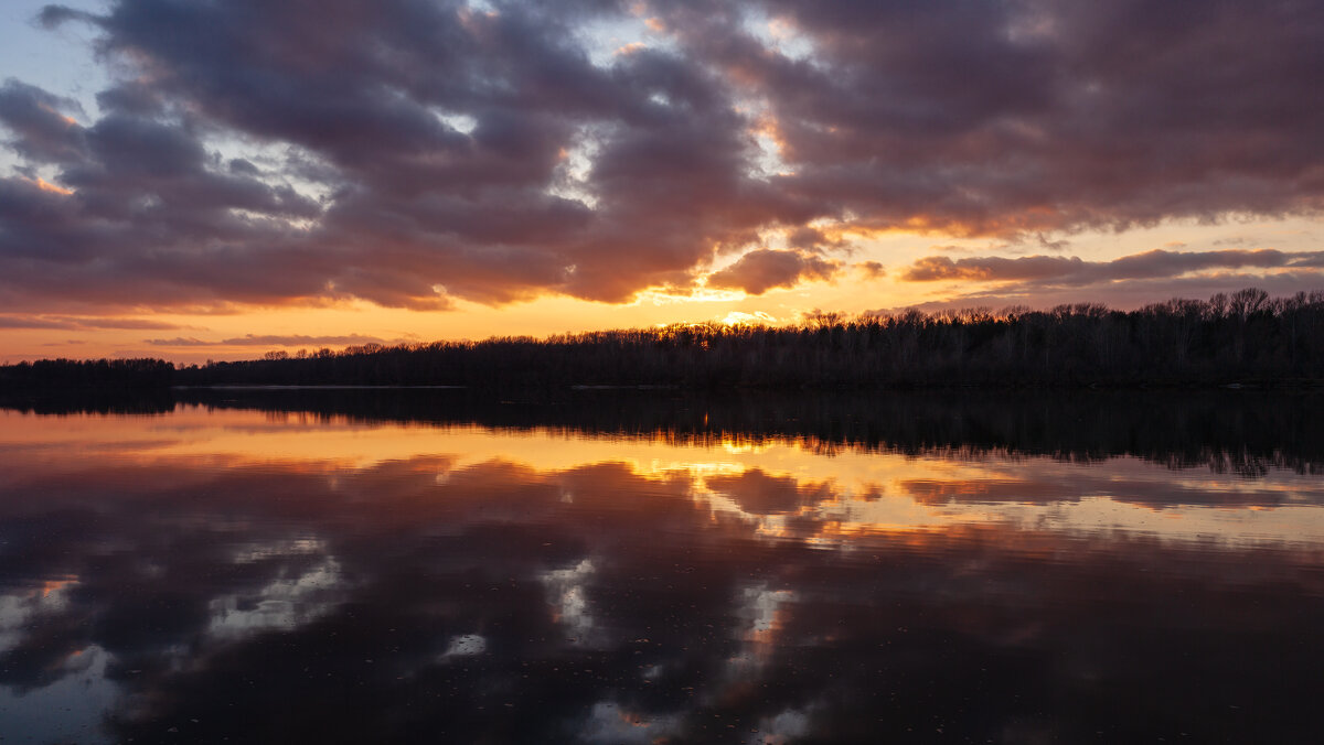 Обской  осенний закат - Антон Лихач