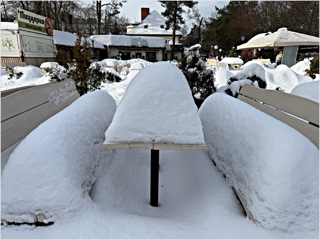 Кафе зимой. - Валерия Комова Кафе зимой. - Валерия Комова