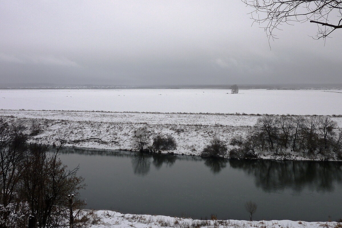 ока в верхнем течении, декабрь - shasha1950 