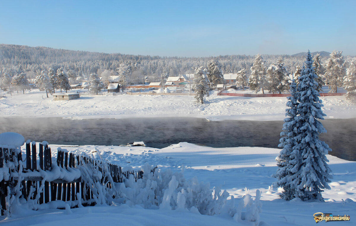 Зимняя река - елена беликова