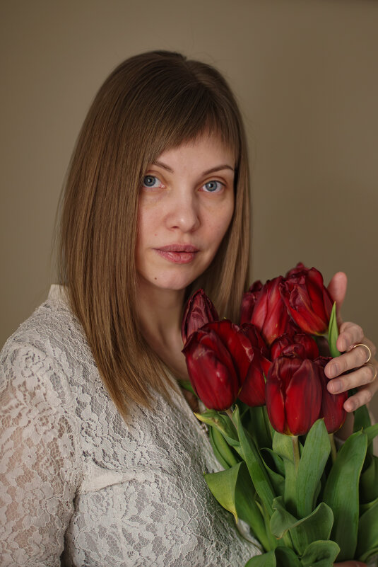 Красные тюльпаны. - Алексей Копцев 