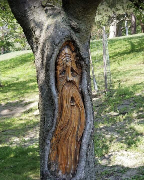 "Лесовик"  (лесная скульптура) - Валерий Кокорев