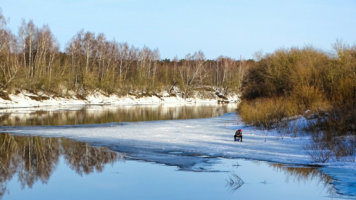 Одинокий рыбак. - Милешкин Владимир Алексеевич 