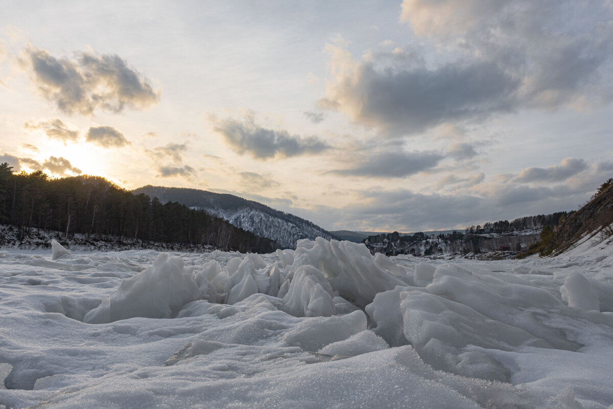 На р.Мане в марте - Сергей Герасимов