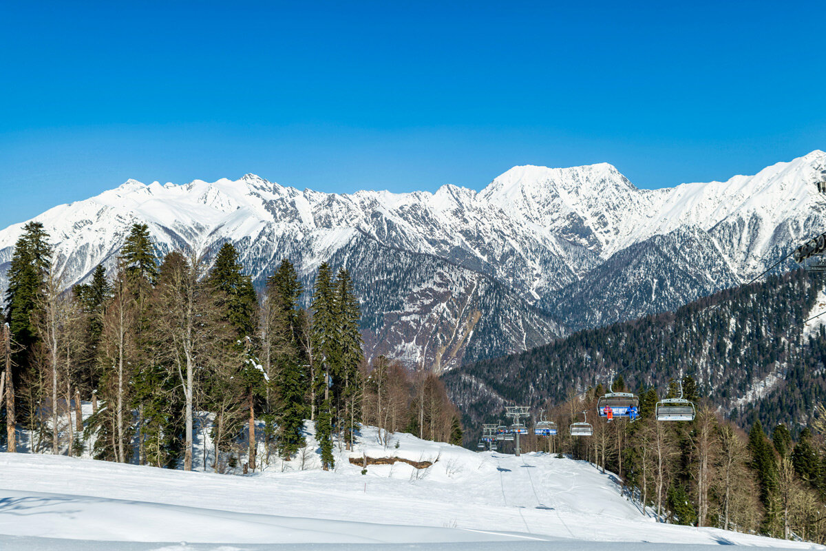 Горнолыжный комплекс Лаура, Красная поляна. - Дина Евсеева