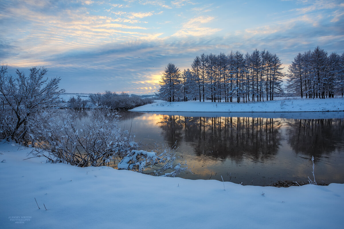 река Бирь, весенний рассвет - NikitinAleks 