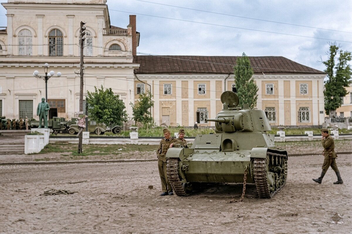 Оккупация Тульчин — город в Винницкой области на западе Украины,1941г. - ujgcvbif 