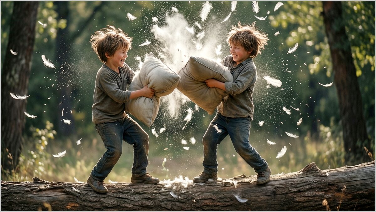 "Мягкая сила" (Бой подушками) - antri 