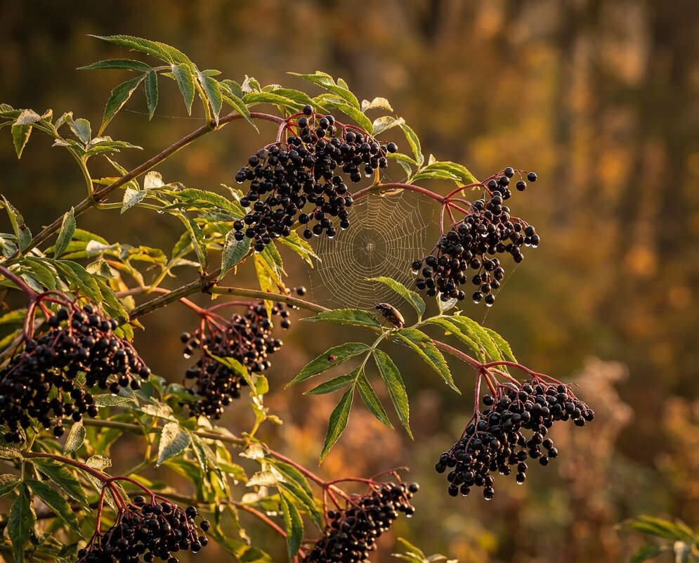 Куст спелой бузины - Лилия 