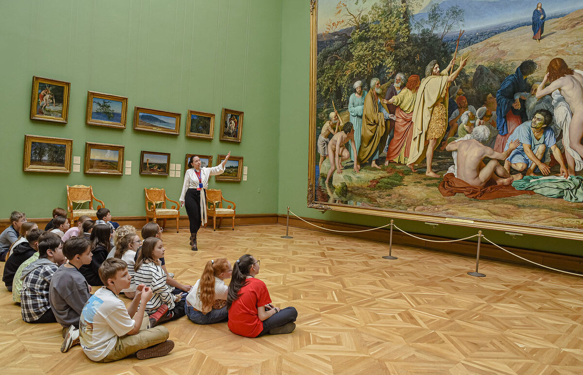 Каникулы. Мы ходили в " Третьяковку ". - Сергей Романов