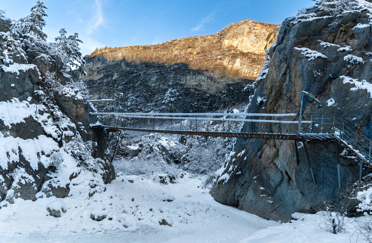 Карадахская теснина зимой. Дагестан. - Дина Евсеева