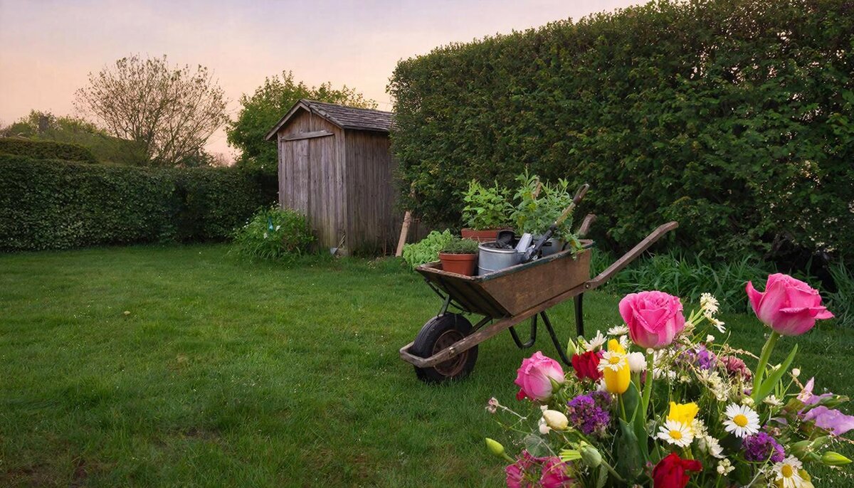 Цветы на даче. - МАРИЯ ПОПОВА