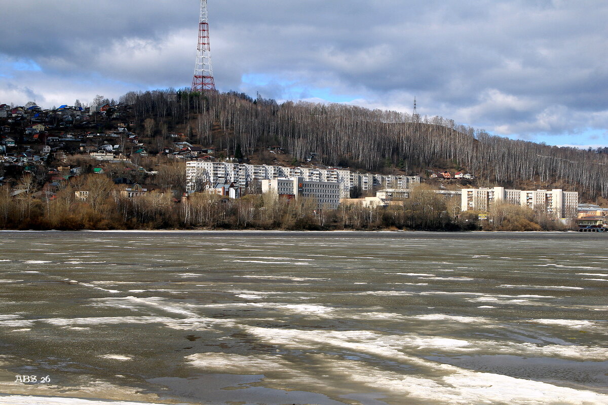 Ледоход на пруду..Златоуст - Александр Шимохин