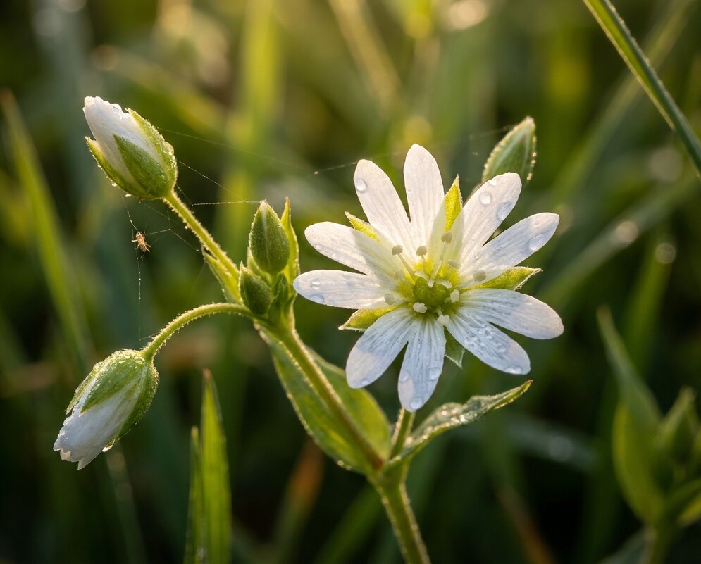 Звездчатка средняя, мокрица - Лилия 