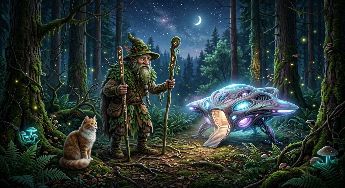 леший и кот нашли нло. - Михаил Елочкин