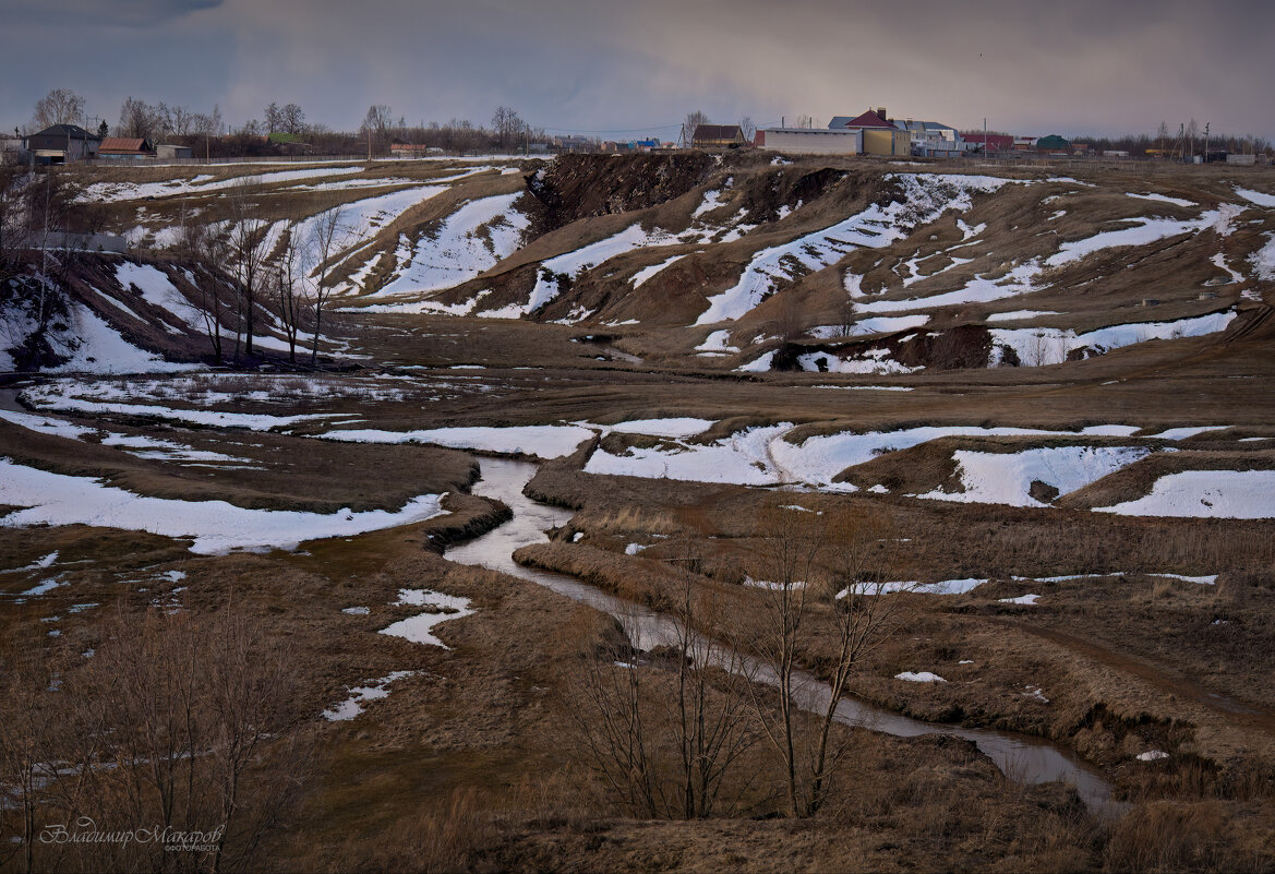 "Лоскуты снега после дождя. Апрель"© - Владимир Макаров "Лоскуты снега после дождя. Апрель"© - Владимир Макаров
