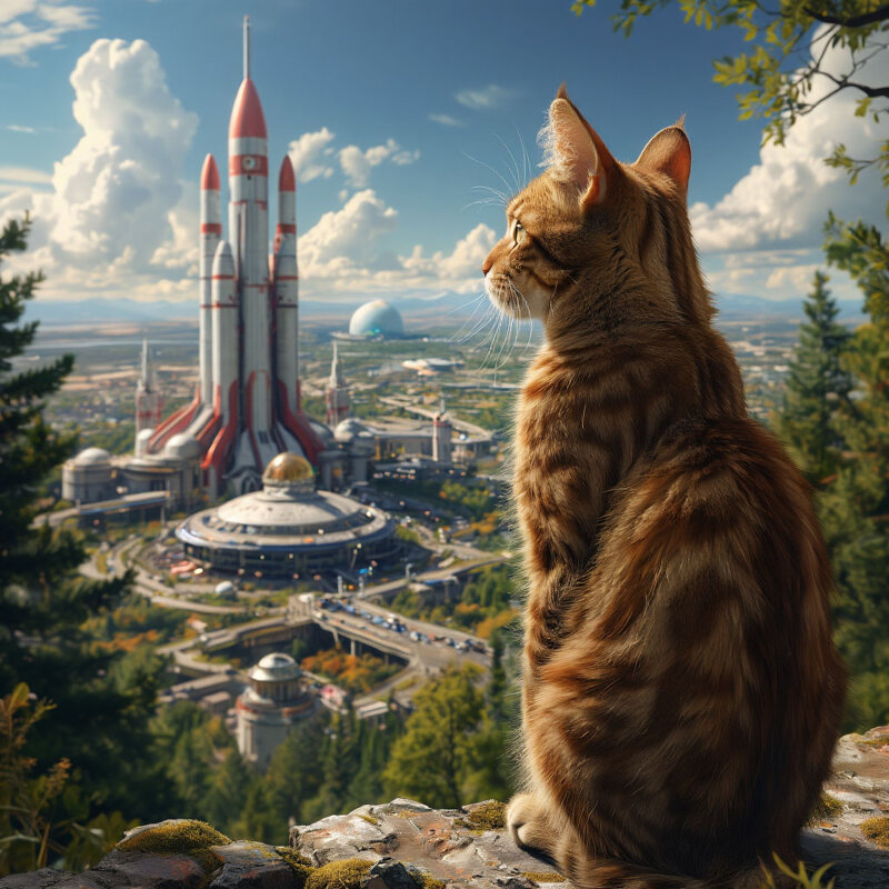 Кот и космодром. - Михаил Елочкин