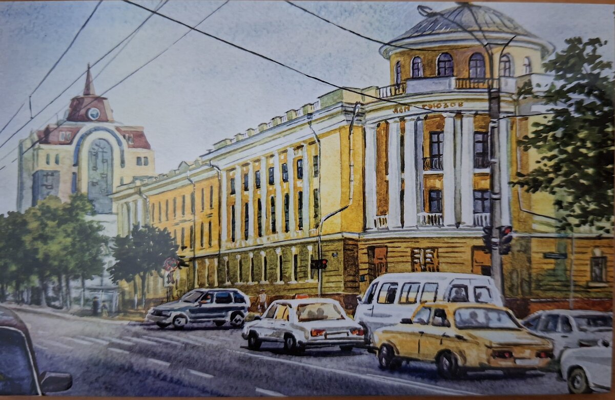 Дом Союзов. на открытке. Саранск. - ИРЭН@ .