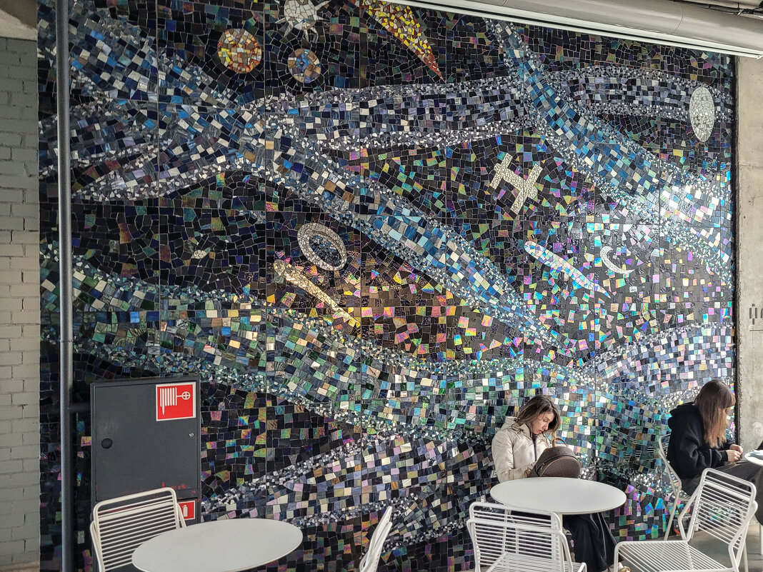 Фрагмент мозаики на космическую тему в «Матрешке» - Татьяна Машошина Фрагмент мозаики на космическую тему в «Матрешке» - Татьяна Машошина