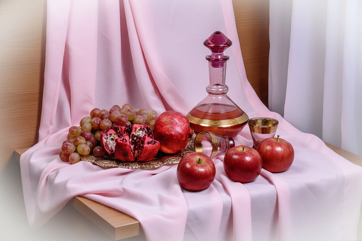 Розовый натюрморт - Людмила Павловна Крышковец