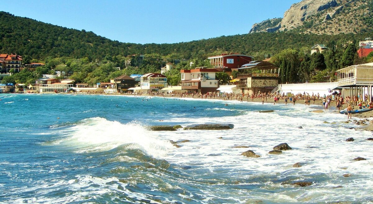 ...пляж в Зелёной бухте в Новом Свете... - galalog galalog