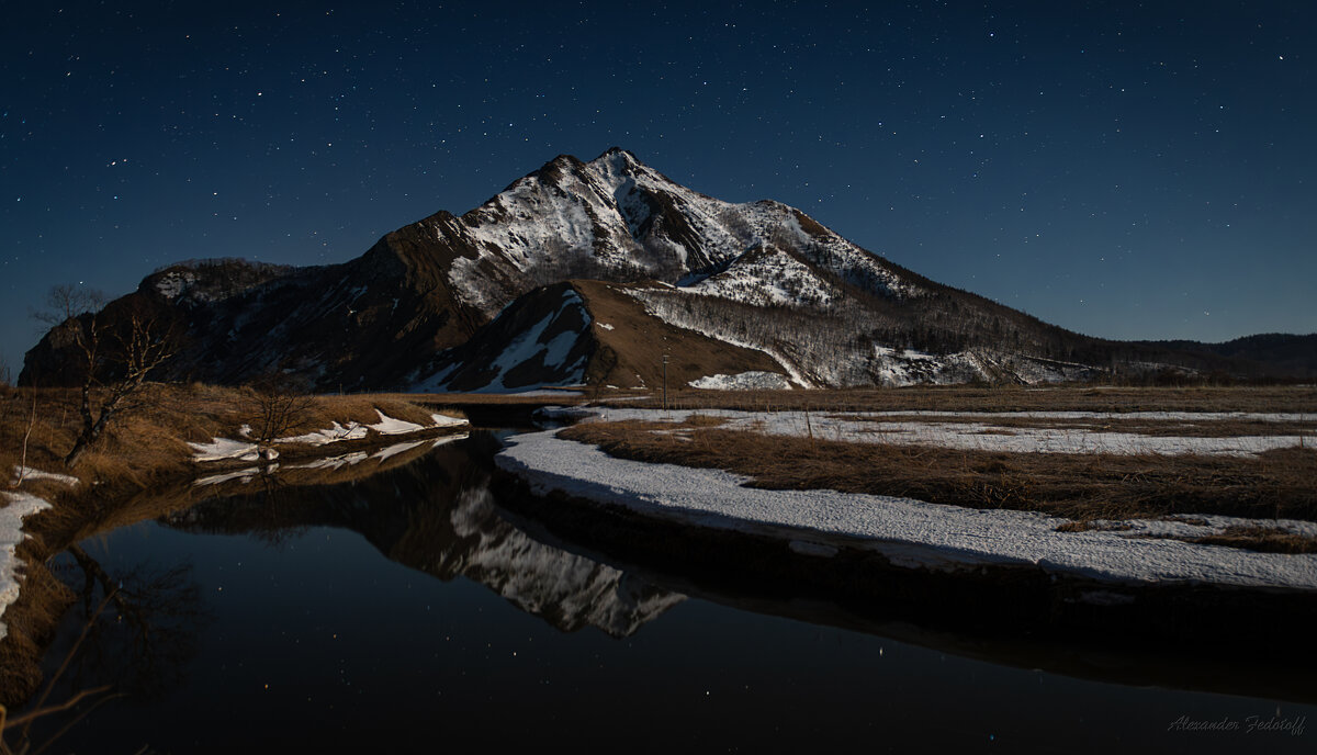 Пик Смелый в лунном свете. - Alexander Fedotov