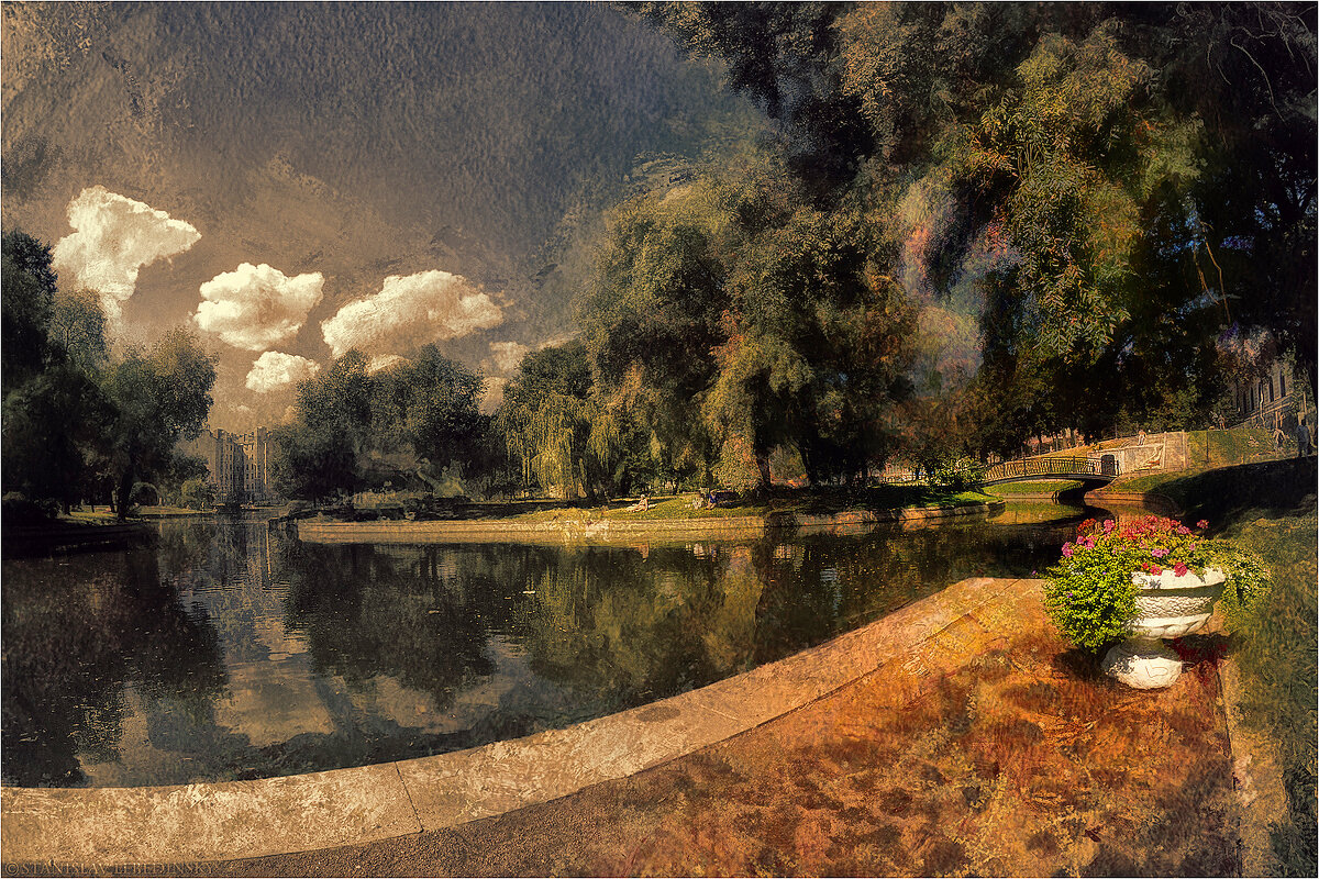 My magic Petersburg_00905_В Юсуповском саду на Садовой ул. - Станислав Лебединский