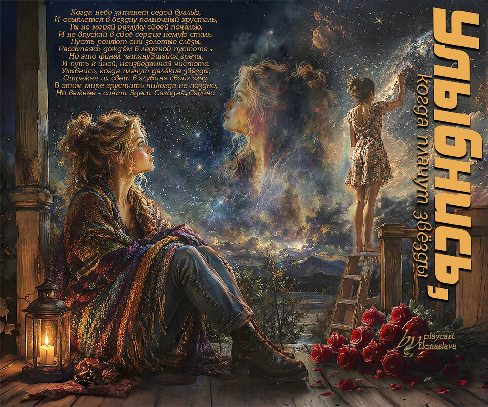 Улыбнись, когда плачут звёзды... - elenaslava 