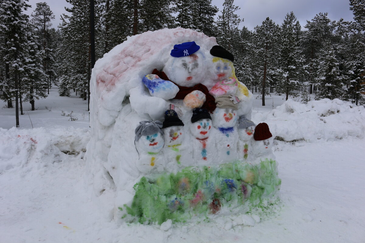На фестивале снежных скульптур - Ольга 
