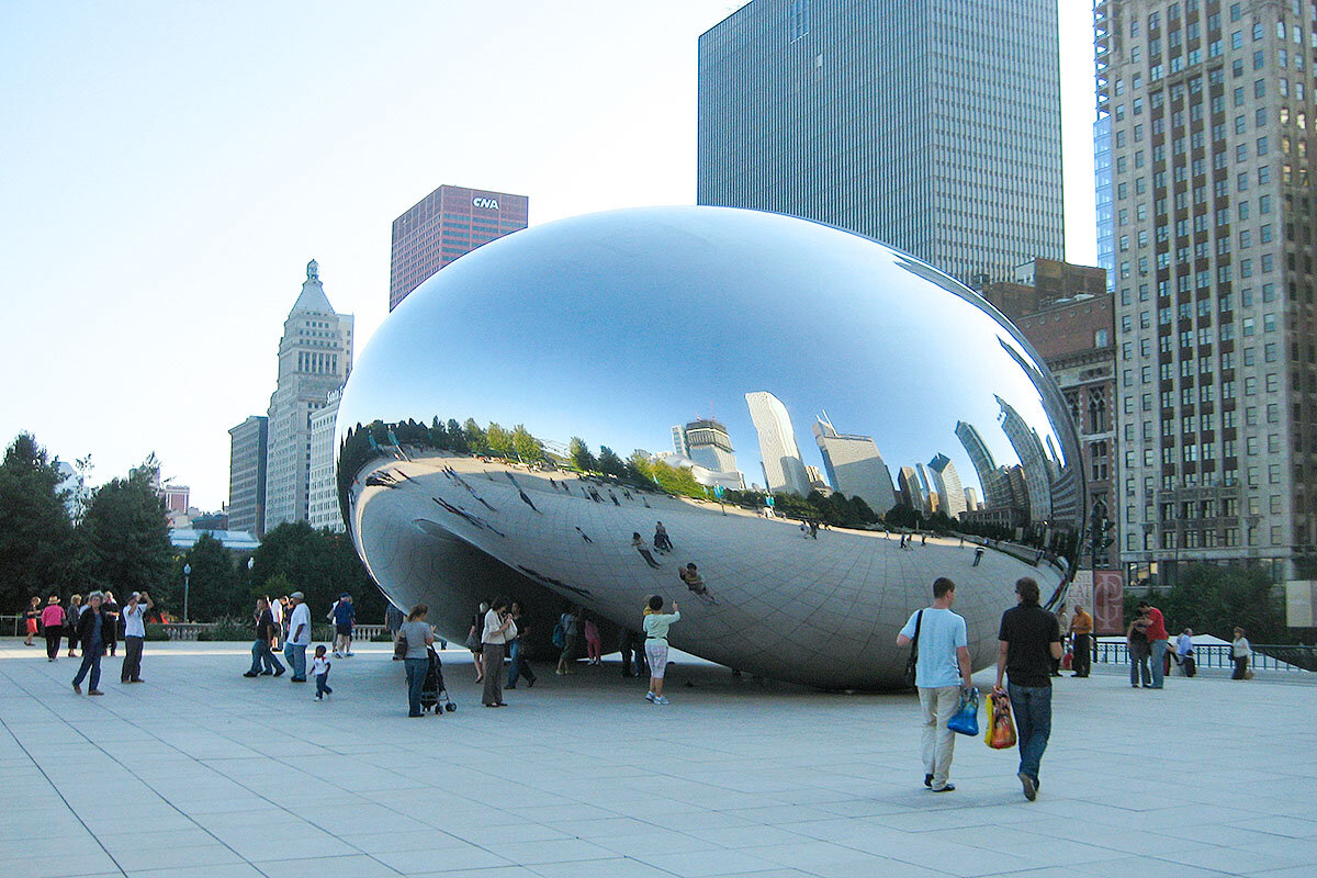 Скульптура "Cloud Gate" - Сергей Сомихин