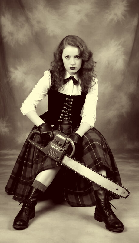 Scottish girl lady daughter of a sawmill worker. - Pavlov Filipp Scottish girl lady daughter of a sawmill worker. - Pavlov Filipp