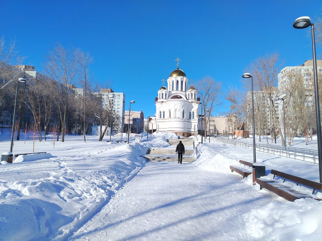 Зимние зарисовки. Храм Троицы в Самаре. - Надежда 