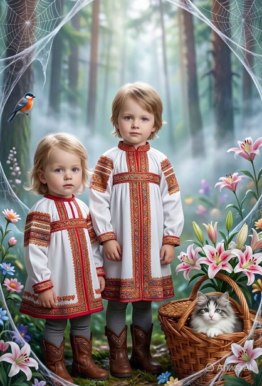 ИИ Русские дети. :: Екатерина Панова ИИ Русские дети. :: Екатерина Панова