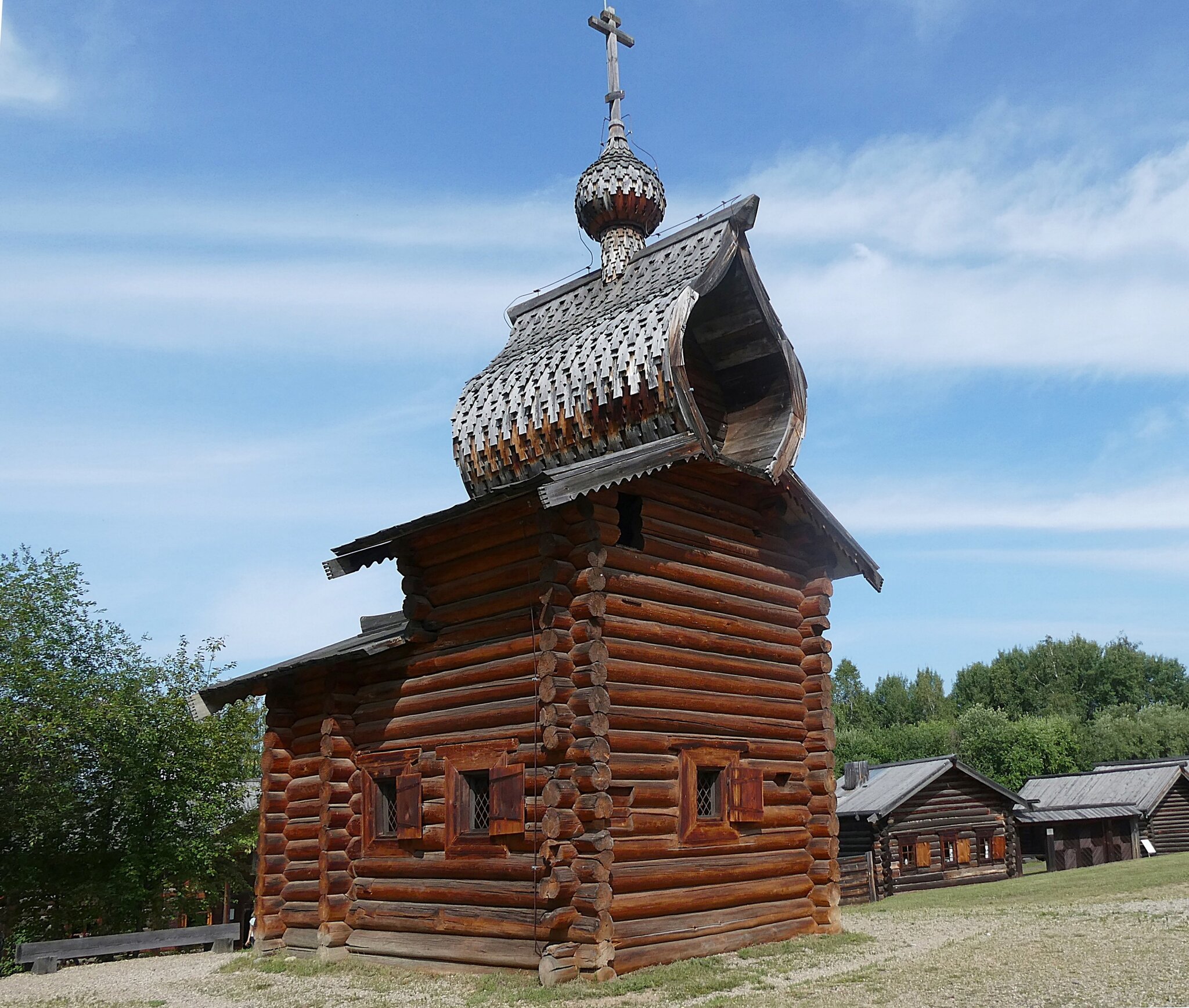 Казанская церковь Илимского острога в музее «Тальцы» (1679 г.) :: Лидия Бусурина Казанская церковь Илимского острога в музее «Тальцы» (1679 г.) :: Лидия Бусурина