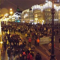 Первое января  после часу ночи в Санкт-Петербурге! :: Нина Андронова