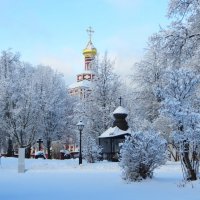 Монастырь в снегу :: Александр Чеботарь