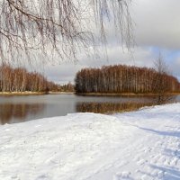 Зимний пейзаж с озером. :: Милешкин Владимир Алексеевич 