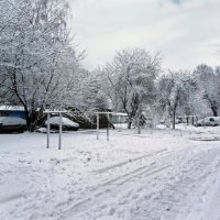 Во дворе дома :: Сергей Карачин