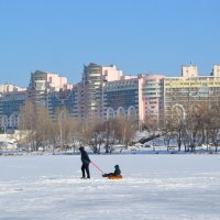 Водохранилище в феврале :: Татьяна Машошина