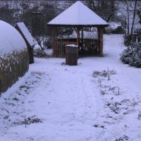 Украсил снег мой сад :: Людмила Смородинская