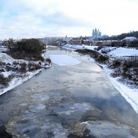 Днепр в городе не замёрз. :: Милешкин Владимир Алексеевич 